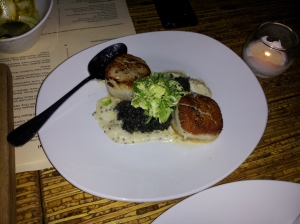 Fourth Course: Seared Scallops (Photo taken by Eric)